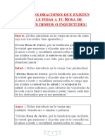 Diferentes Oraciones Que Existen para Que Le Pidas A Tu