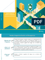 Modelo Integral de Gestión en Emergencias