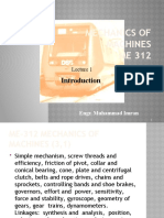 Mechanics of Machines ME 312: Engr. Muhammad Imran