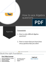 e-GMAT - How To Ace GMAT Algebra Questions