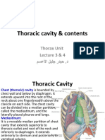 Thoracic cavity & contents: Thorax Unit Lecture 3 & 4 مسعلأا ليلج رديح .د