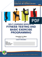 Fitness Testing and Basic Exercise Programming: Self Learning Module in