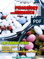 Pharmacology Mnemonics by MD Rahmat Miah