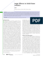 Ionic Space Change Effects in Solid State Organic Photovoltaics