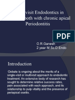 Single Visit Tics in Necrotic Tooth With Chronic