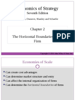 Economics of Strategy: The Horizontal Boundaries of The Firm