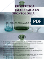 Terapeutica Farmacologica en Odontologia - Bases - CD Carlos F Ruiz Laos