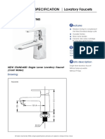 Specification Lavatory Faucets: TVLC101NS