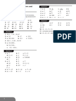 Chapter 1 Integers, Powers and Roots: Answers