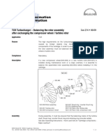 TCR Turbocharger - Balancing The Rotor Assembly After Exchanging The Compressor Wheel / Turbine Rotor