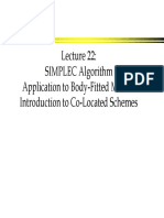 SIMPLEC Algorithm Application To Body-Fitted Meshes Introduction To Co-Located Schemes