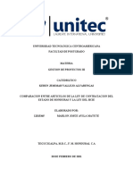 Comparacion Ley de Contratacion Del Estado y BCIE