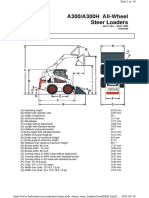 A300/A300H All-Wheel Steer Loaders: Dimensions