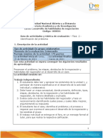 Guía de Actividades y Rúbrica de Evaluación - Unidad 1 - Fase 2 - Identificación Del Problema