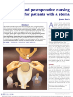 The Pre-And Postoperative Nursing Care For Patients With A Stoma