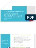 Evaluations During COVID-19: Challenges and Potential Ways Forward