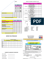 Report On Learning Progress and Achievement