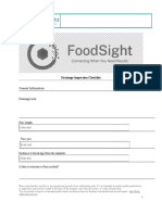 Drainage Inspection Checklist