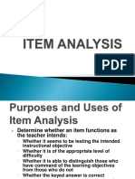 10 Item Analysis