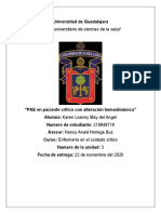 PAE en Paciente Crítico Con Alteración Hemodinámica