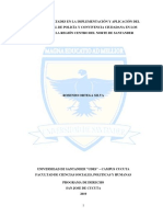 Retos y Dificultades en La Implementación y Aplicación Del Código Nacional de Policía y Convivenc