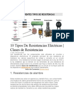 10 Tipos de Resistencias Eléctricas