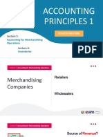 Accounting Principles 1: Accounting For Merchandising Operations Inventories