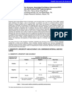 Sensitivity, Specificity, Accuracy, Associated Confidence Interval and ROC Analysis With Practical SAS Implementations