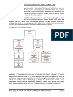 JAVA Sample Questions For Practice (II CSE - A' & II IT - B')