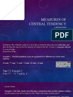 How To Calculate Central Tendency?