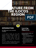 Philippine Literature Module 2 Literature From The Ilocos Region