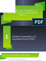 Dirección de Auditoría Al Sector Salud y Seguridad Social - Hallazgos Recurrentes