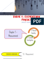 Theme 1: Elementary Physics: Chapter One: Measurement