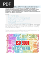 What Are The ISO 9001 Requirements