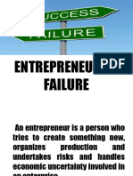 Entrepreneurial Failure