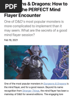 Dungeons & Dragons: How To Design The PERFECT Mind Flayer Encounter