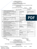 Monitoring Tool Report On Contextualization of Curriculum