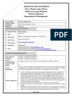 Standard Course Outline MGT489 Fall-2020