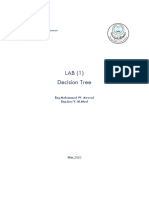 LAB (1) Decision Tree: Islamic University of Gaza Computer Engineering Department Artificial Intelligence ECOM 5038