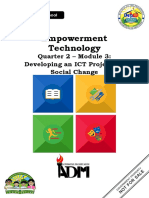 Etech - q2 - Mod3 - Developing An ICT Project For Social Change