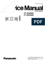 Panasonic LCD Projector PT-AE2000 Service Manual