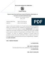 Auto de La Fiscalia 12º Del Ministerio Pùblico