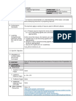 10 TLE-Cookery Third: Division School Grade Level Teacher Learning Area Time & Dates Quarter I. Objectives