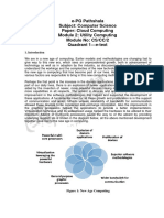 e-PG Pathshala Subject: Computer Science Paper: Cloud Computing Module 2: Utility Computing Module No: CS/CC/2 Quadrant 1 - E-Text