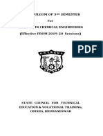 3rd Semester Chemical