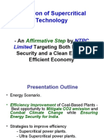 Adoption of Supercritical Technology: - An by Targeting Both Energy Security and A Clean Energy Efficient Economy