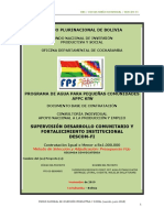 Estado Plurinacional de Bolivia: Fondo Nacional de Inversión Productiva Y Social Oficina Departamental de Cochabamba