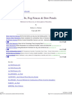 Methods To Condense Atmospheric Humidity