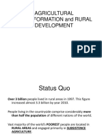 Agricultural Transformation and Rural Development