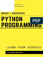 Python Programming Tutorials (BASIC + ADVANCE) - Learn From Scratch With Examples